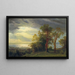 Vue sur l'Hudson - Albert Bierstadt — indrammet kunstværk på væggen