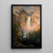 Chutes de Yellowstone - Albert Bierstadt — indrammet kunstværk på væggen