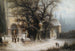 Procession dans un monastère enneigé - Albert Bredow — visning af kunstværket