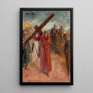 Albert Edelfelt - Christ Bears The Cross.webp