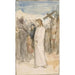 Reproduktion af maleriet Christ bliver ført til Golgata - Albert Edelfelt
