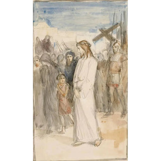 Albert Edelfelt - Christ Is Taken To Calvary.webp