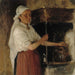 Elli Jäppinen au poêle, étude - Albert Edelfelt — visning af kunstværket