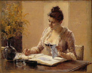 Albert Edelfelt - Lady Writing a Letter.webp