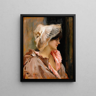 Albert Edelfelt - Parisian lady in a Peignoir.webp