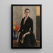 Portrait af Mme Weissgerber de Stragewicz plus senere Mme R Berenger - Albert Edelfelt — indrammet kunstværk på væggen