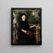 Portrait De Mme Anna Sinebrychoff - Albert Edelfelt — indrammet kunstværk på væggen
