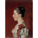Reproduktion af maleriet Portrait af kunstnerens søster Annie Edelfelt - Albert Edelfelt