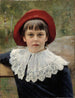 Portræt af kunstneren søster Berta Edelfelt - Albert Edelfelt — visning af kunstværket