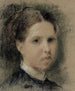 Portrait af Annie Edelfelt - Albert Edelfelt — visning af kunstværket