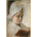 Reproduktion af maleriet Portrait af Berta Edelfelt studie - Albert Edelfelt