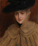 Portrait af en ung kvinde - Albert Edelfelt — visning af kunstværket