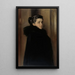 Portræt af kunstnerens hustru Ellan Edelfelt - Albert Edelfelt — indrammet kunstværk på væggen