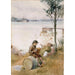 Reproduktion af maleriet Sérénade sur le quai - Albert Edelfelt