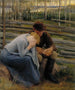Variation over tristessen i illustration af digtet « På Vernamo-markedet » - Albert Edelfelt — visning af kunstværket