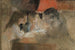 Les enfants de la famille Brandt à la lampe - Albert Edelfelt — visning af kunstværket
