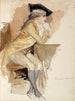 Thérèse Lainville klædt som i det 18. århundrede - Albert Edelfelt — visning af kunstværket