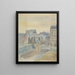 Vue af kunstnerens atelier i Paris - Albert Edelfelt — indrammet kunstværk på væggen