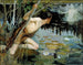 en ung mand og en havfrue (skitse) - Albert Edelfelt — visning af kunstværket