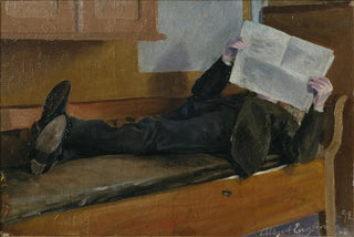 Albert Engstrm - The Artists Father Reading a Newspaper.webp