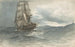 skib på havet - Albert Ernest Markes — visning af kunstværket