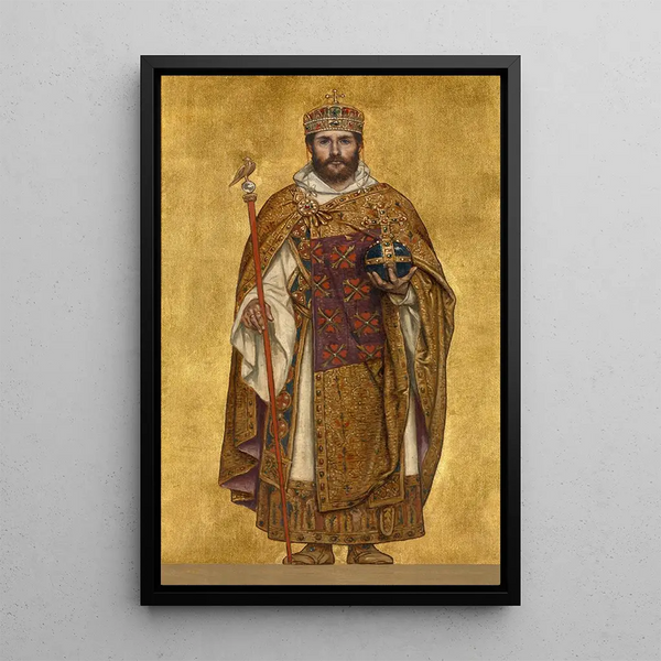 Reproduktion af maleriet Baudouin III - Albert Frans Lieven De Vriendt