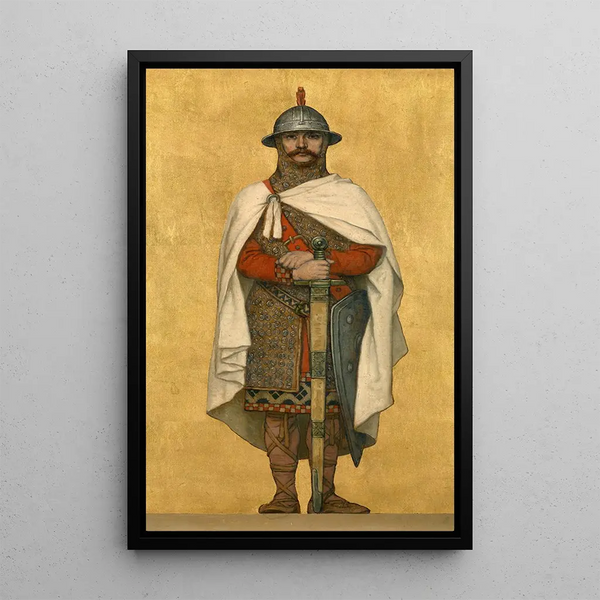 Reproduktion af maleriet af Baudouin I af Konstantinopel - Albert Frans Lieven De Vriendt