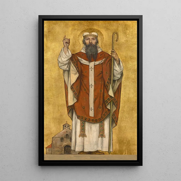 Reproduktion af maleriet Saint Boniface de Mayence - Albert Frans Lieven De Vriendt