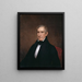 William Henry Harrison - Albert Gallatin Hoit — indrammet kunstværk på væggen
