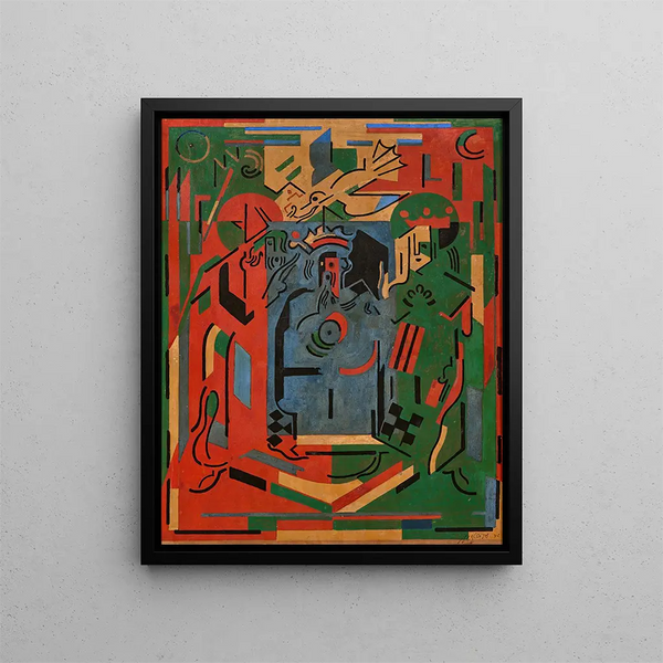 i Paladset - Albert Gleizes — indrammet kunstværk på væggen
