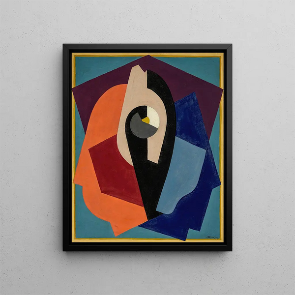 Composition eller Objektmaleri - Albert Gleizes — indrammet kunstværk på væggen