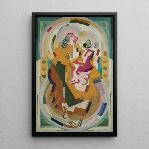 Reproduktion af maleriet Figur foreslået i et maleri måling af rytme - Albert Gleizes