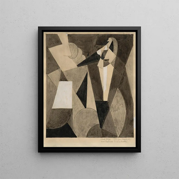 Igor Stravinsky - Albert Gleizes — indrammet kunstværk på væggen