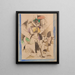 La Dame aux bêtes Portrait af Madame Raymond Duchamp-Villon - Albert Gleizes — indrammet kunstværk på væggen
