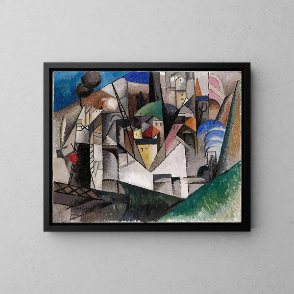 Landskab - Albert Gleizes — indrammet kunstværk på væggen