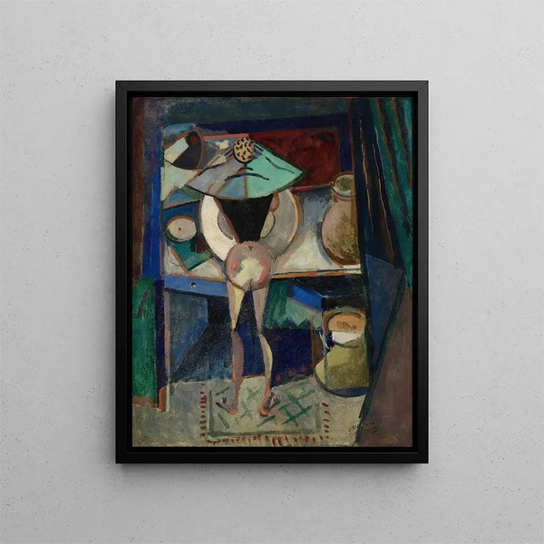 Nu se toilettant - Albert Gleizes — indrammet kunstværk på væggen