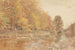 Efterår i Braunston, North Devon - Albert Goodwin — visning af kunstværket
