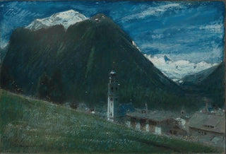 Albert Goodwin - In The Moonlight Pontresina Engadine Switzerland.webp