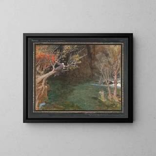 Albert Goodwin - Rasselas exploring the subterranean river.webp