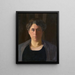 Portrait af Bianca Kern-Hunziker - Albert Hermann Daur — indrammet kunstværk på væggen