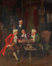 Ved skakspillet - Albert Julius Franke — visning af kunstværket