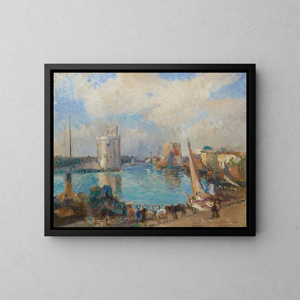 Le port de La Rochelle - Albert Lebourg — indrammet kunstværk på væggen
