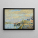 Péniches à quai à Paris - Albert Lebourg — indrammet kunstværk på væggen