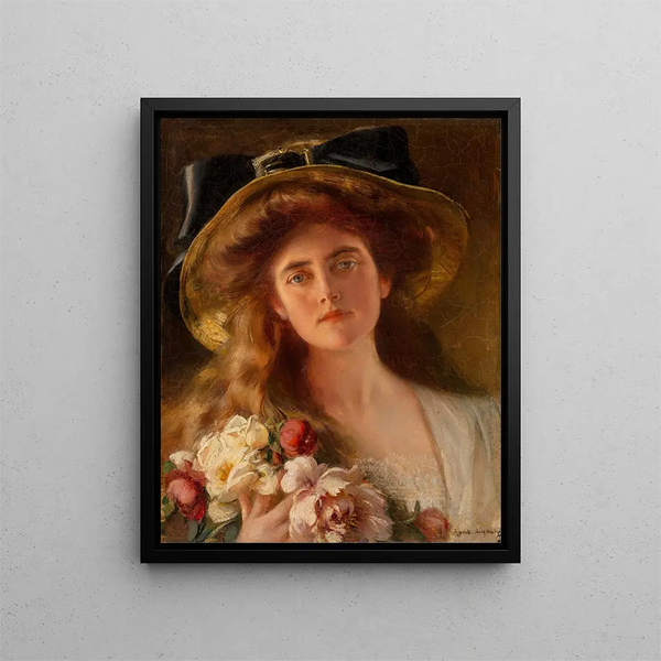 Le Porche d'été - Albert Lynch — indrammet kunstværk på væggen