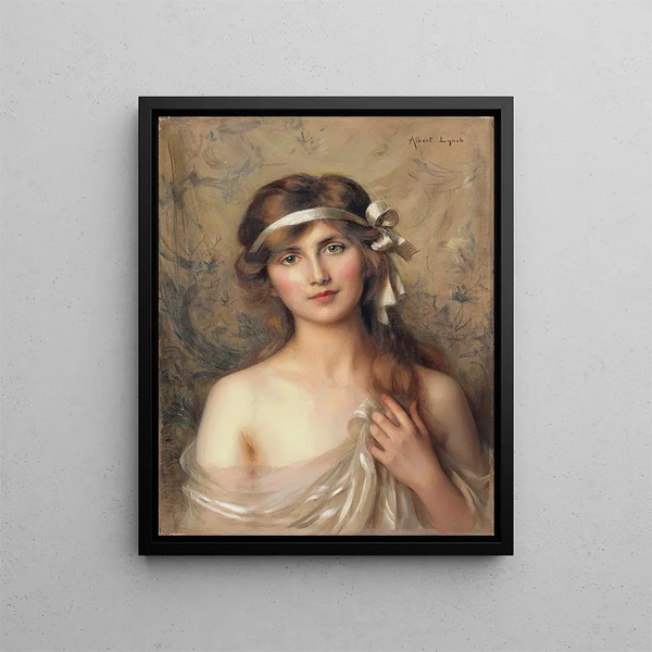 Le Ruban blanc - Albert Lynch — indrammet kunstværk på væggen
