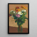 Bouquet de fleurs dans un vase - Albert Marquet — indrammet kunstværk på væggen