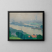 La Seine à Croisset nær Rouen - Albert Marquet — indrammet kunstværk på væggen