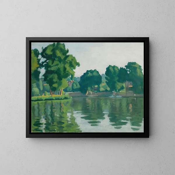 La Seine à Poissy - Albert Marquet — indrammet kunstværk på væggen