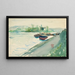 La Seine nær Saint-Cloud - Albert Marquet — indrammet kunstværk på væggen