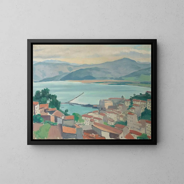 La Ville par temps clair - Albert Marquet — indrammet kunstværk på væggen